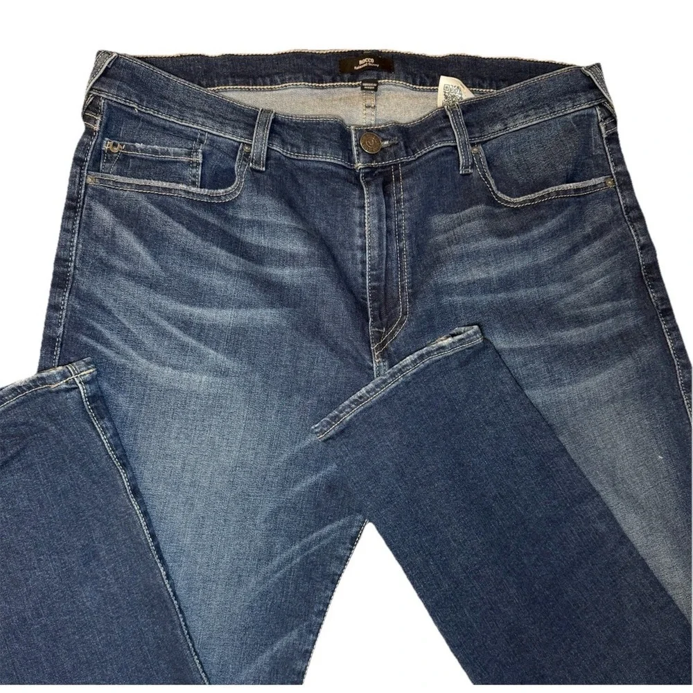 True Religion Rocco Relaxed Skinny Jeans Mens 36 Blue‎ Whiskered No Flap
